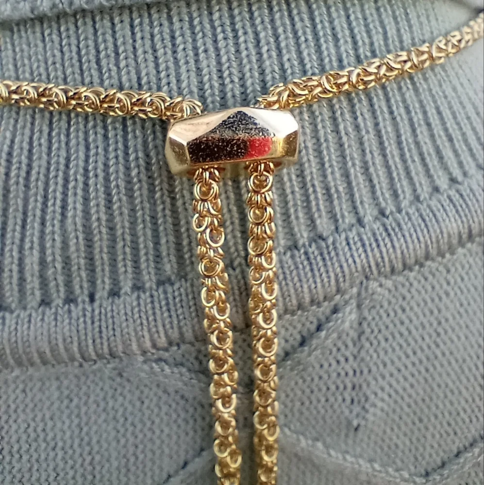 Kendra Scott Gold Odessa Bronze Veined Red Magnesite Statement Necklace - Picture 13 of 16